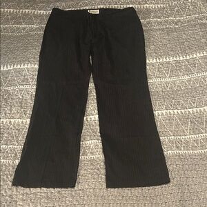 GAP Charcoal pin stripe Flat Front Pants Original Khaki 36x34